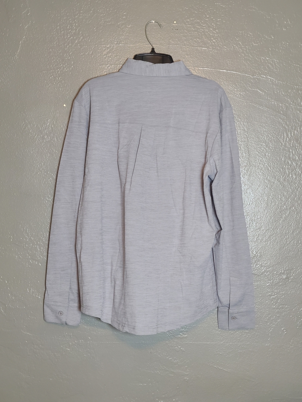 Banzhuke Men's Long-Sleeve Button-Up Shirt in Light Gray NWT Medium - Picture 3 of 12